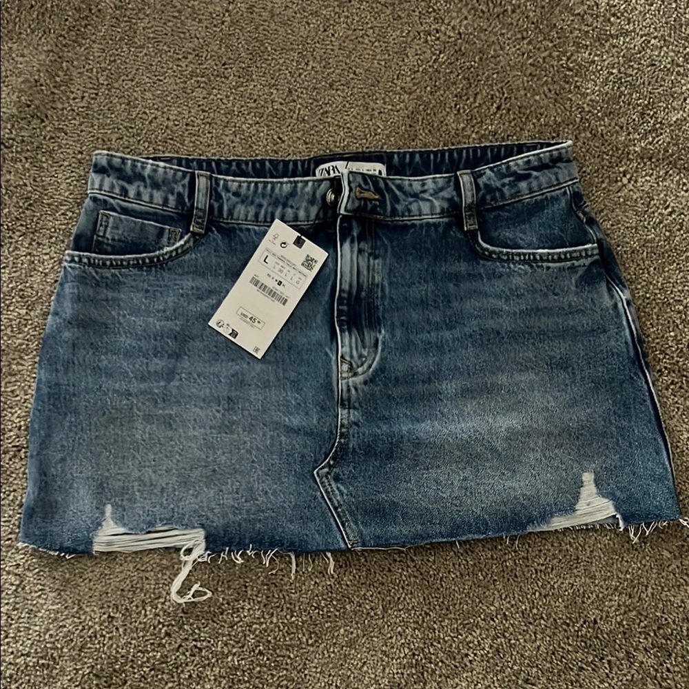 Zara Denim Mini Skirt